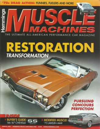 HEMMINGS MUSCLE MACHINES 2012 MAR - 421 2X4, BOSS 302, AMX 401, 455 STAGE 1